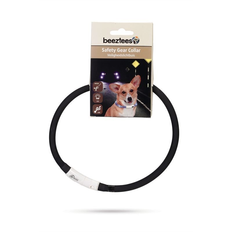 Beeztees Safety Gear Dogini silikonikaulapanta USB-liittimellä
