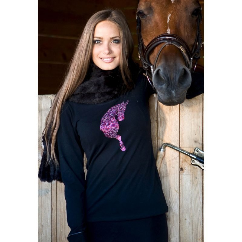 Cavalliera FULL ROSA DRESSAGE HORSE lyhythihainen paita